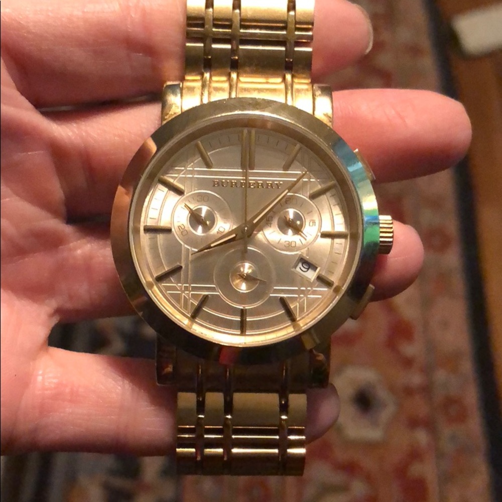 Burberry Watch barely used still new condition!